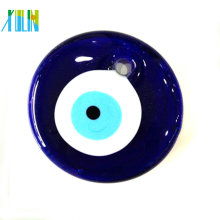fashion flat glass round evil eye beads for jewelry pendant